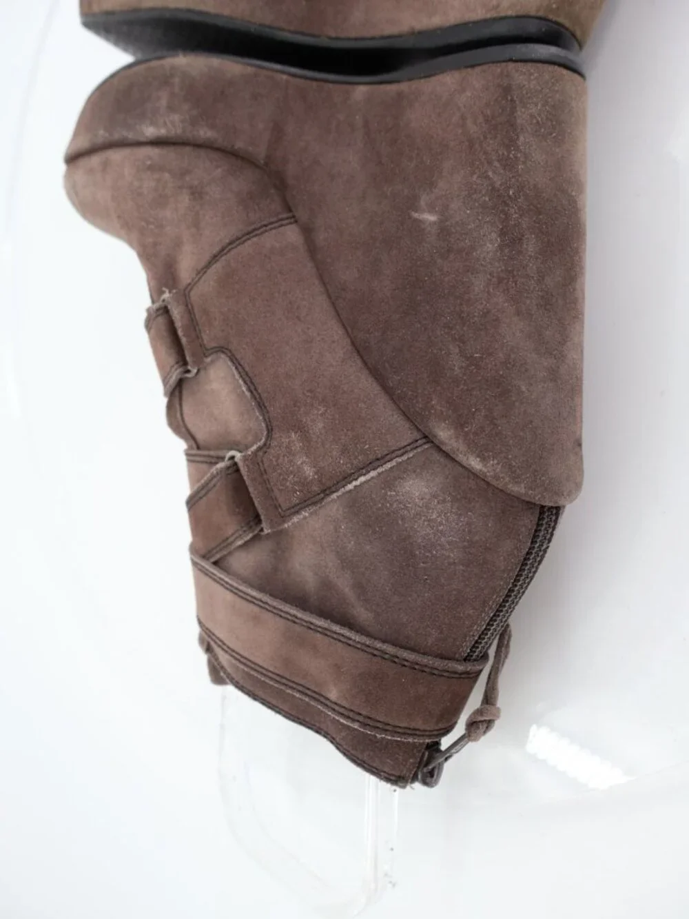 Stuart Weitzman Boots Womens 7.5 Wildchild Ankle Booties Brown Suede Strappy